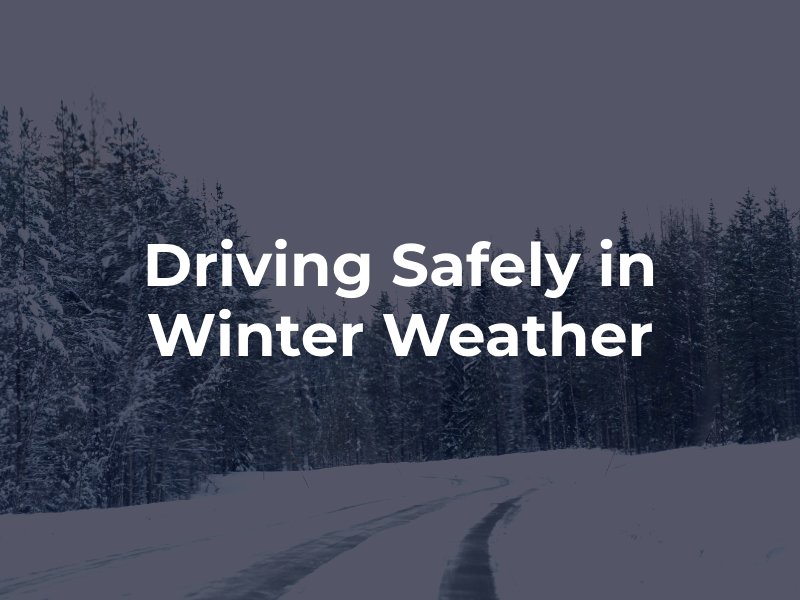 Driving Safely in Winter Weather