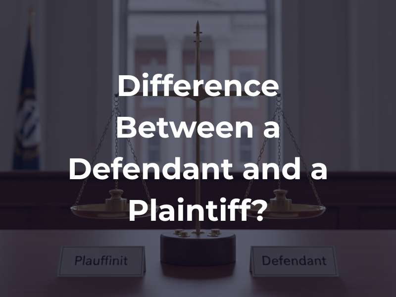 What Is the Difference Between a Defendant and a Plaintiff?